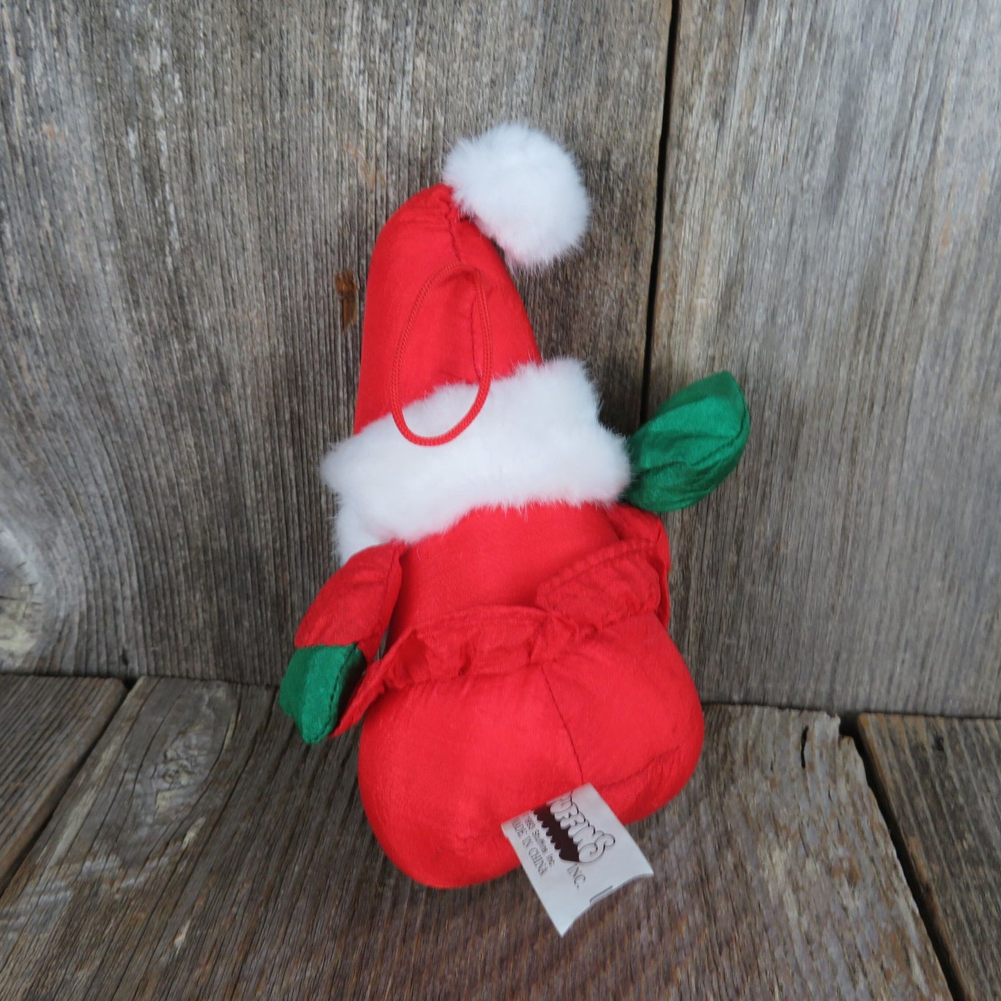 Vintage Santa Claus Plush Slick Nylon Stuffins Christmas Stuffed Animal Doll 1993