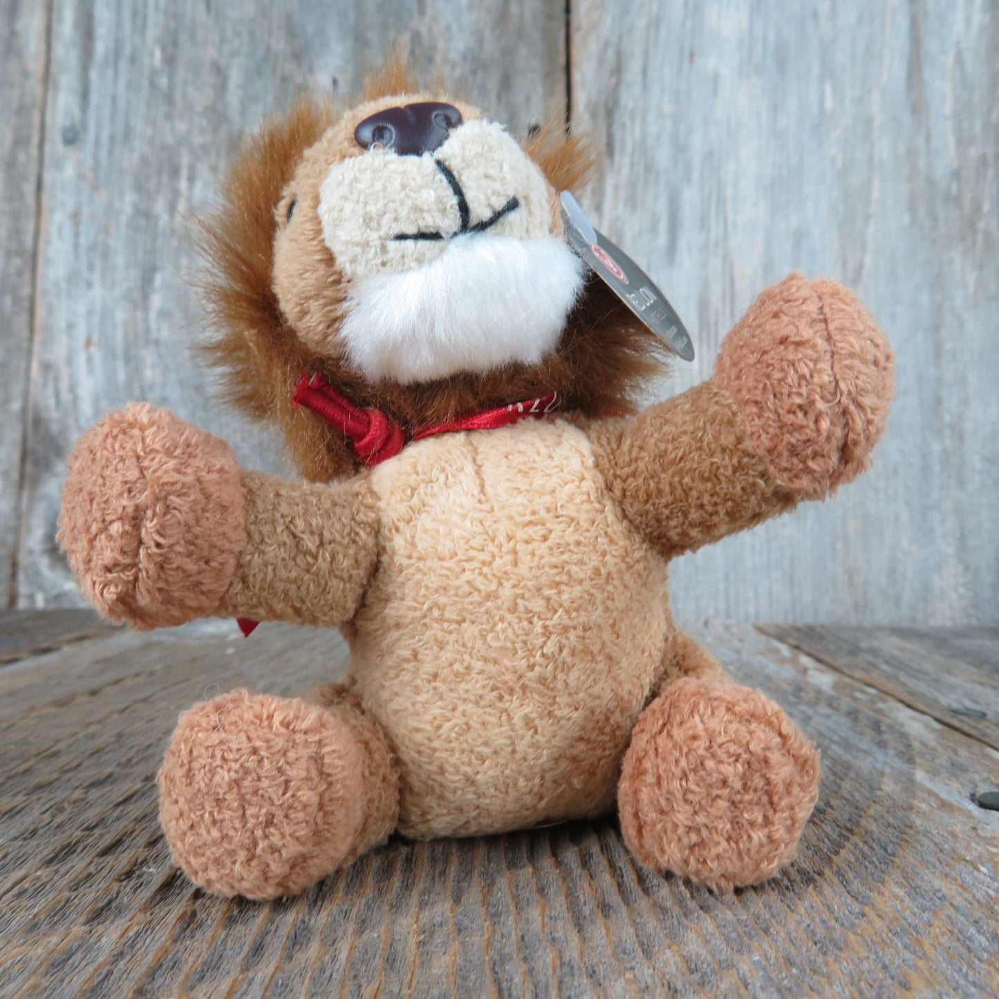 Mini Lion Plush Promo Red Lion Hotel Beanie Stuffed Animal Advertising Souvenir