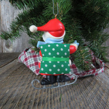 Load image into Gallery viewer, Vintage Santa Ice Skates Ornament Soft Landing Hallmark Christmas 1988