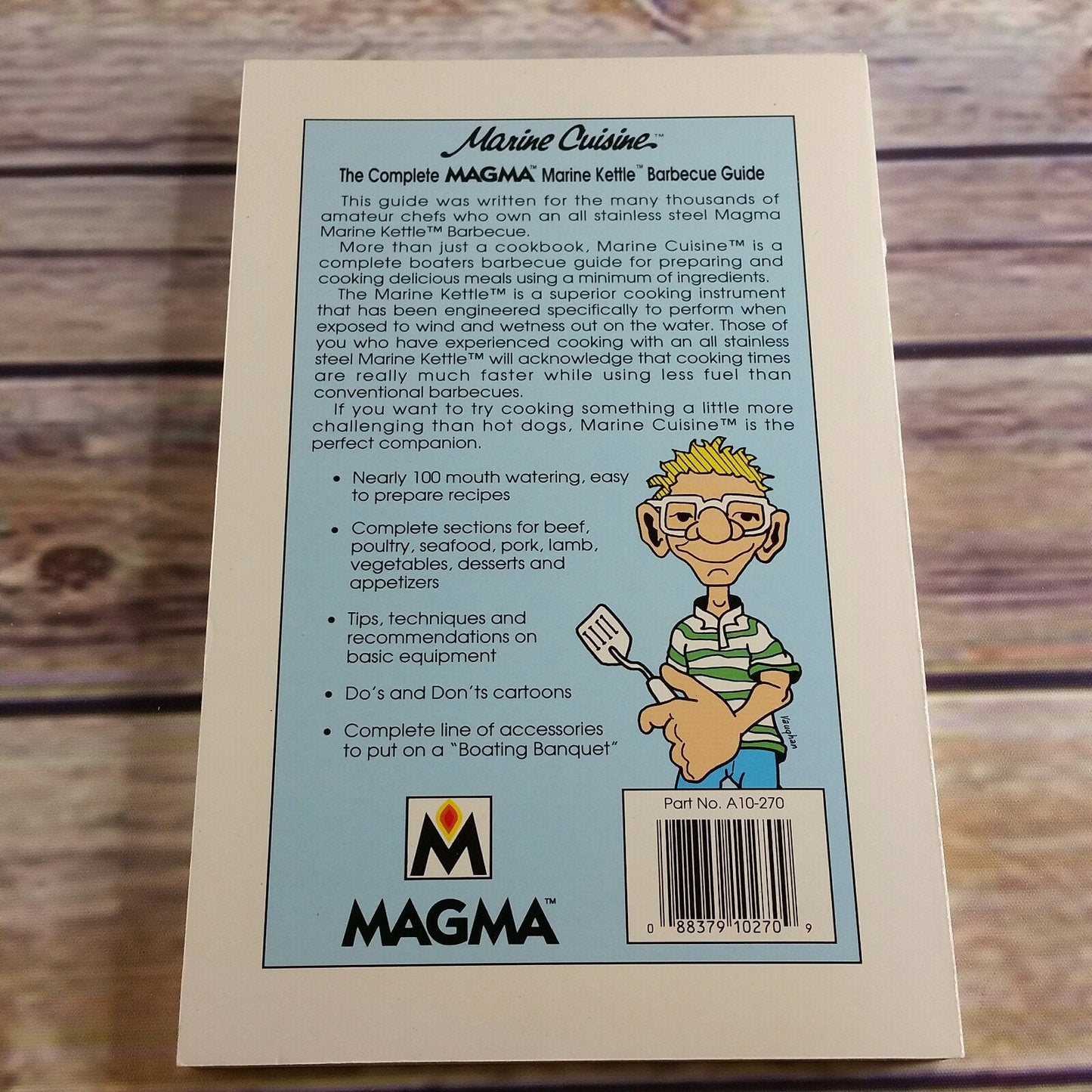 Vintage Cookbook Marine Cuisine The Complete MAGMA Marine Kettle Barbecue Guide Vaughan and Krafft