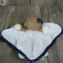 Load image into Gallery viewer, Sock Monkey Sunflower Lovey Security Blanket Plush Lovie Girl Blue Baby Starters Stuffed Animal