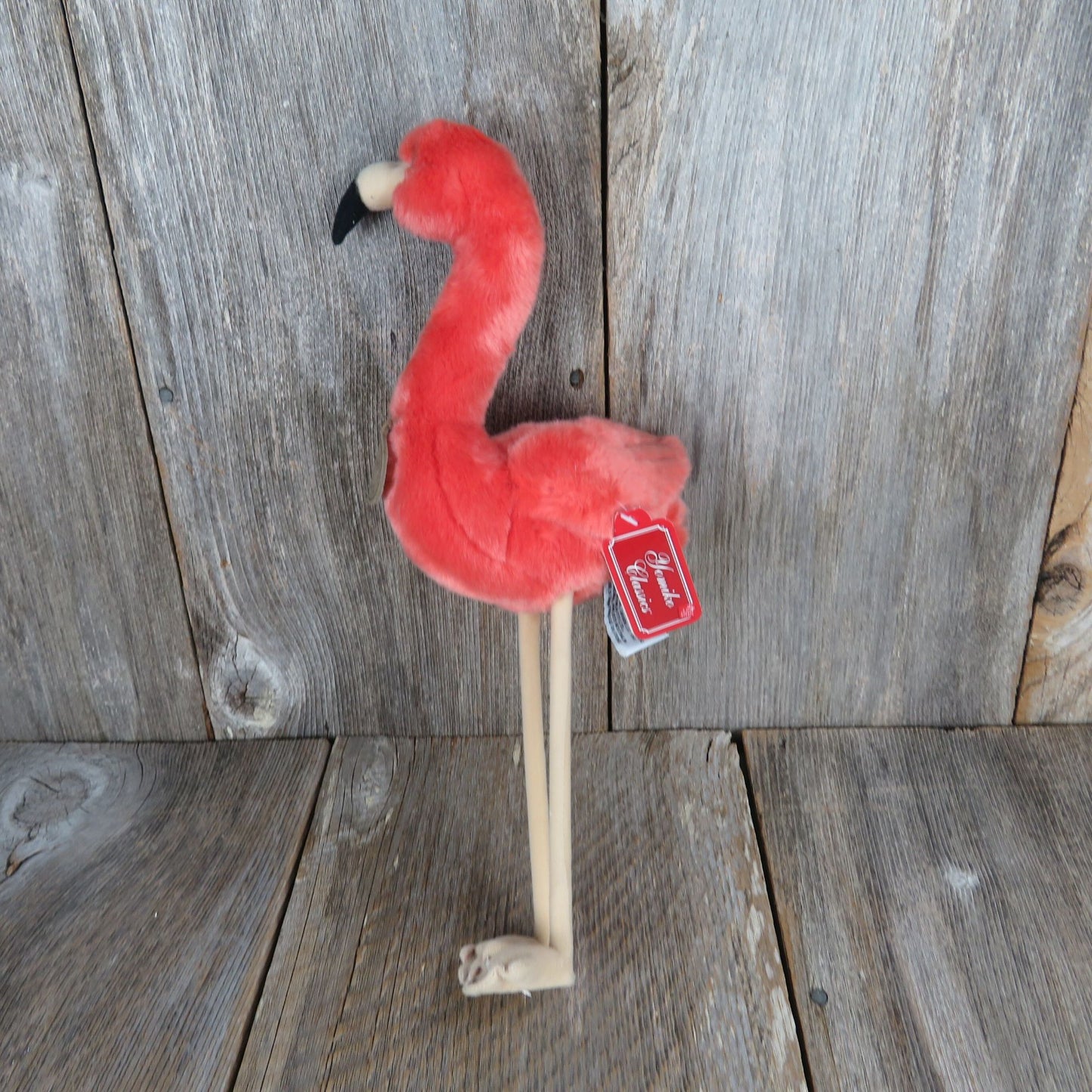 Flamingo Plush Bird Standing Russ Yomiko Classic Peach Pink Stuffed Animal
