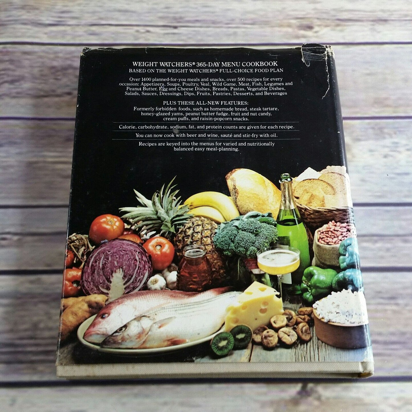 Vintage Cookbook Weight Watchers 365 Day Menu 1981 Hardcover With Dust Jacket First Printing Full Choice Food Plan