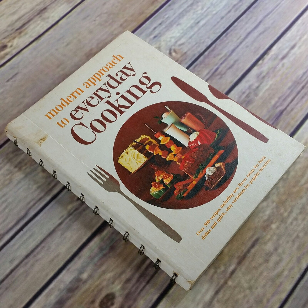 Vintage Illinois Cookbook Modern Approach to Everyday Cooking 500 Recipes American Dairy Association Spiral Bound Hardcover - At Grandma's Table