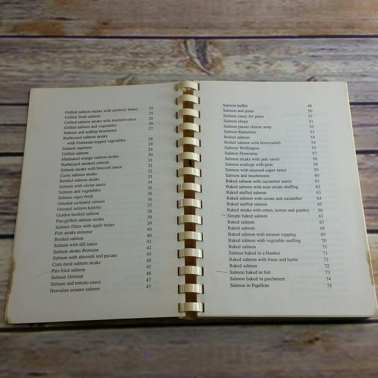 Vintage Cookbook Salmon Recipes from Alaska 1987 Cecilia Nibeck AK Enterprises Alaska Seafood Cookbook Recipes Spiral Bound