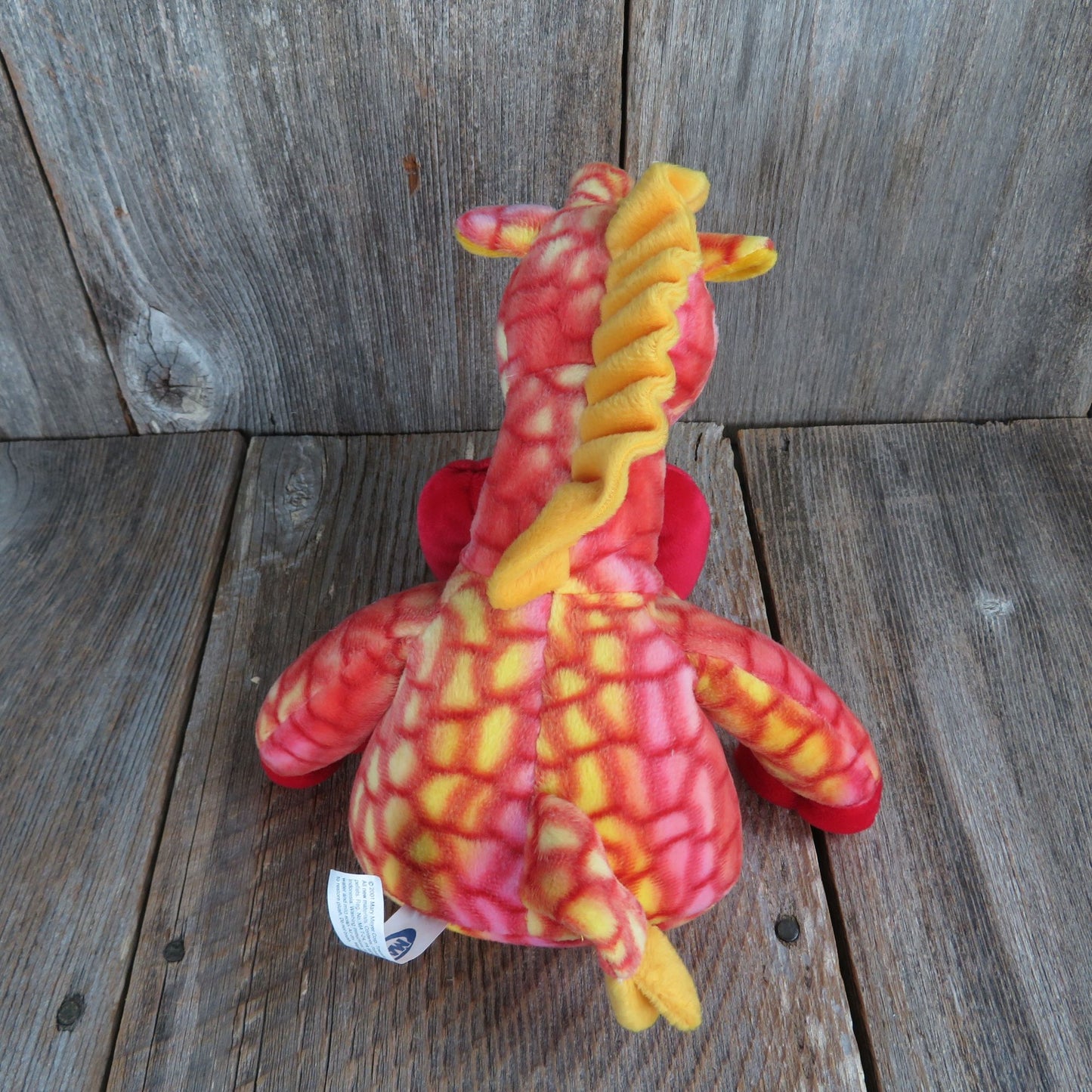 Vintage Giraffe Plush Weighted Red Orange Floppy Pink Mary Meyer Stuffed Animal 2001