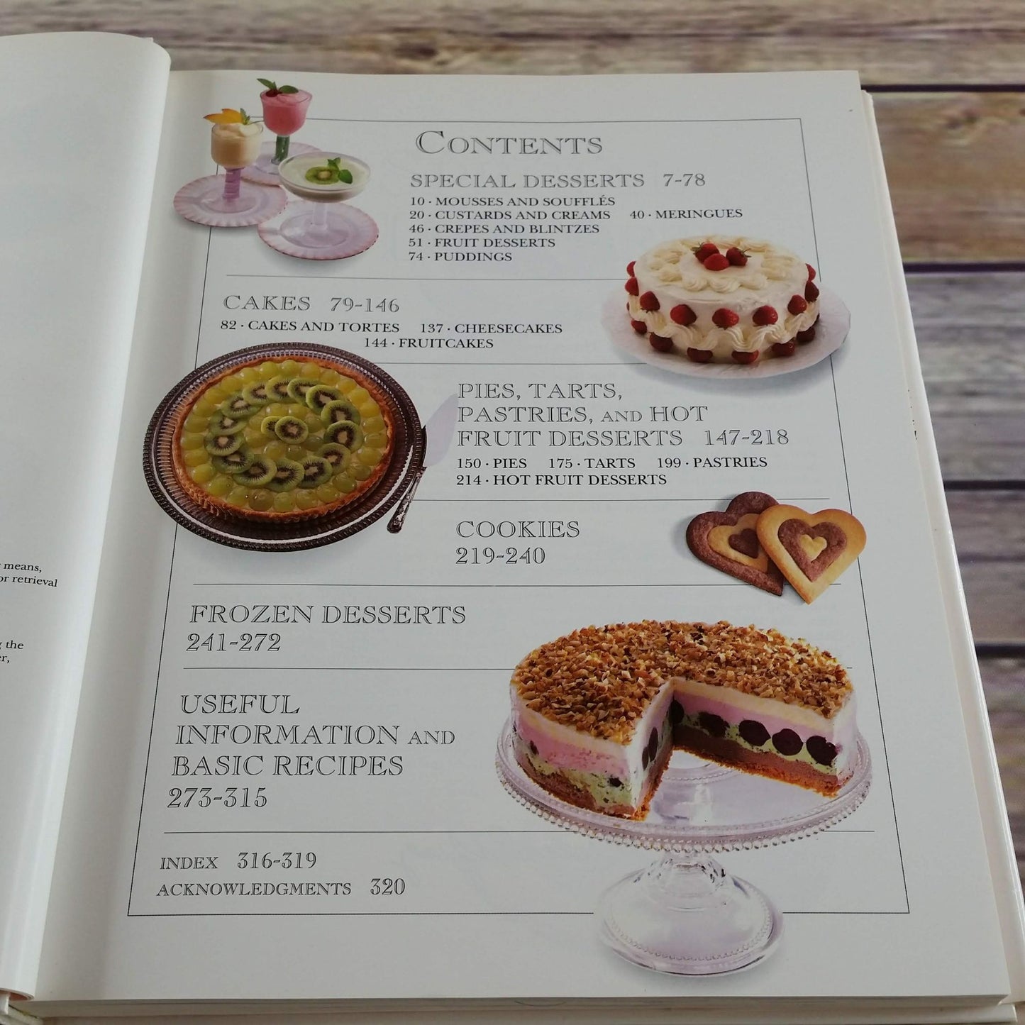 The Good Housekeeping Illustrated Book of Desserts Cookbook Hardcover Step by Step Photographs 1991 Cake Cookies Crepes