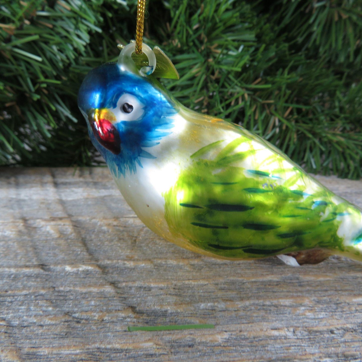 Bird Glass Ornament Budgie Parakeet Parrot Christmas Budgerigar