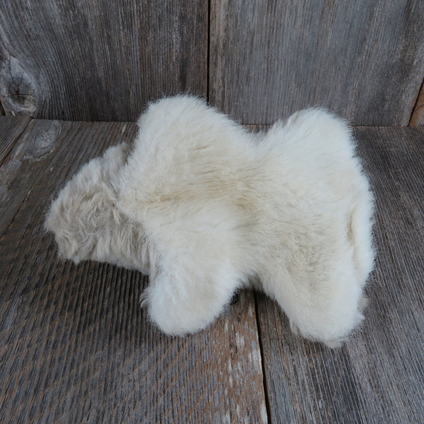 Vintage Bunny Rabbit Puppet Plush Brown Grey Cream Folkmanis Furry Folk Pawpets Easter Glove Hand Stuffed Animal 1978