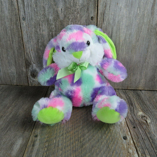 Bunny Rabbit Plush Multi Colored Jelly Bean Scent Hamerbest Stuffed Animal Pink