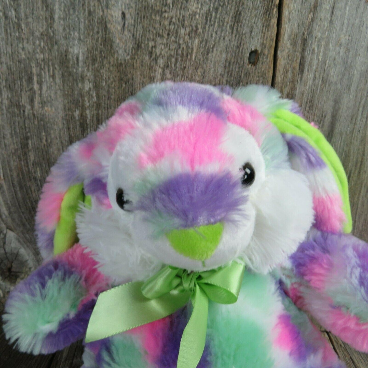 Bunny Rabbit Plush Multi Colored Jelly Bean Scent Hamerbest Stuffed Animal Pink