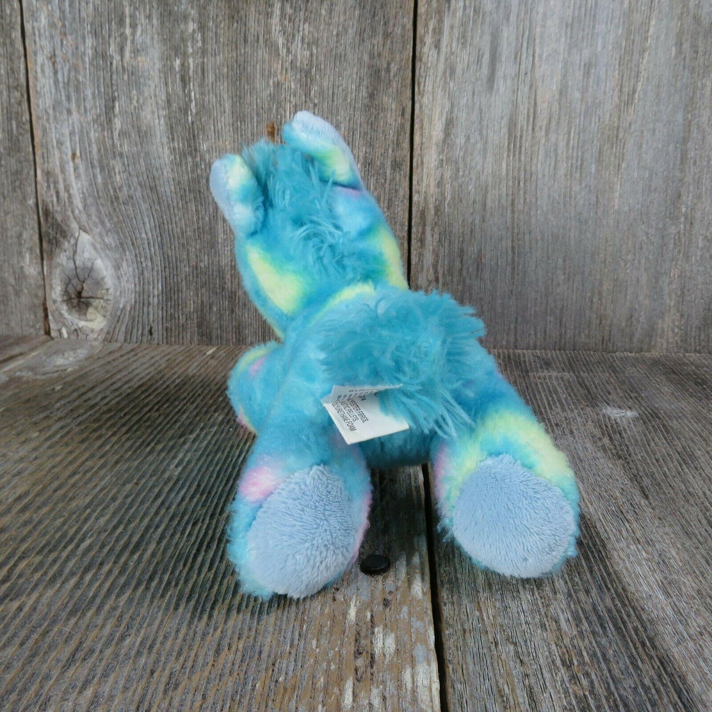 Blue Unicorn Plush Pink Yellow Aurora Stuffed Animal