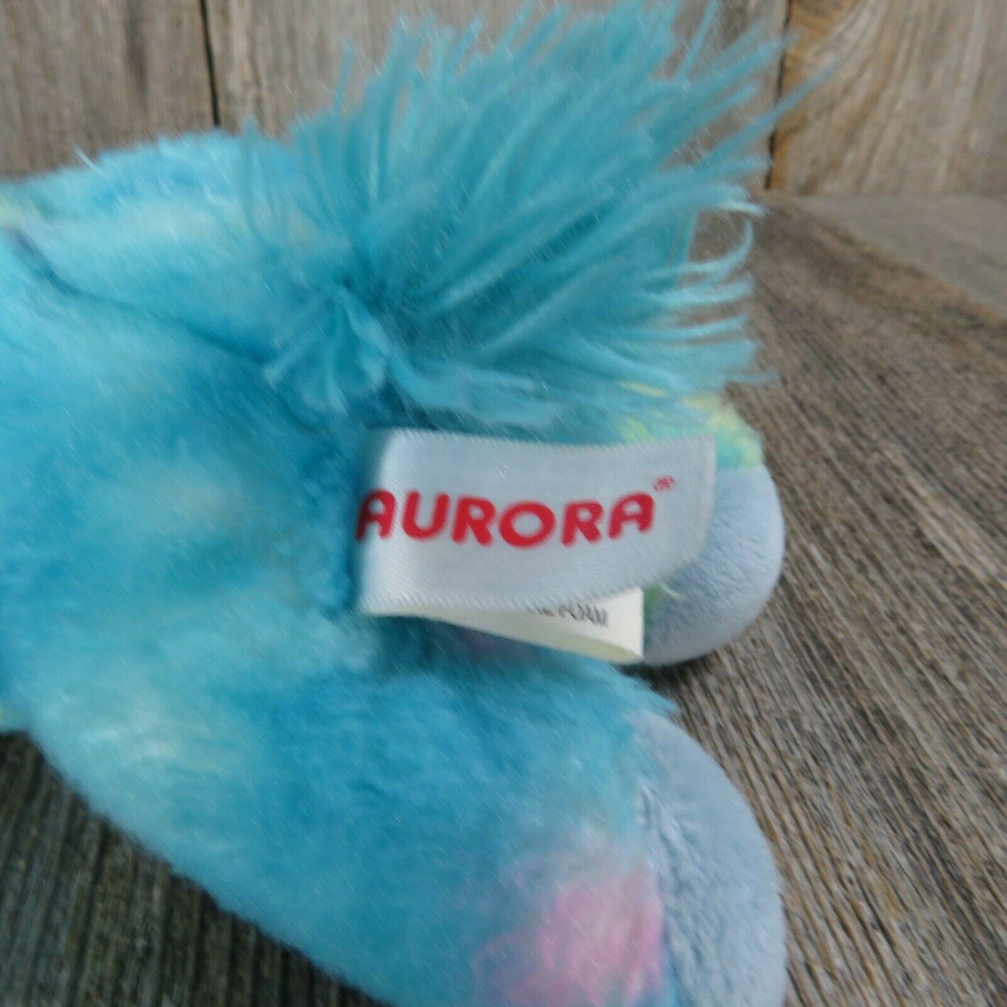 Blue Unicorn Plush Pink Yellow Aurora Stuffed Animal