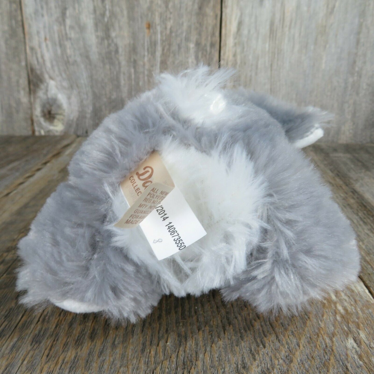 Gray Bunny Rabbit Plush Pink Nose Dan Dee Stuffed Animal Soft Easter Grey 2014