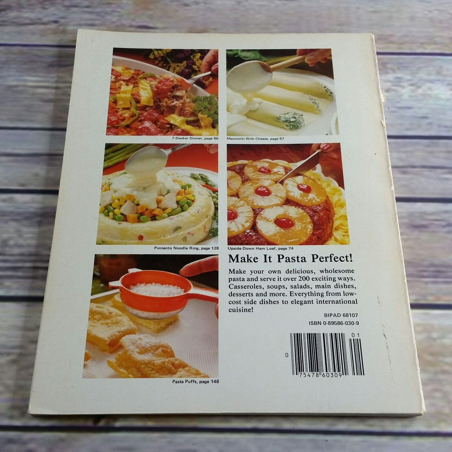 Vintage Cookbook Pasta Cookery Recipes 1979 Sophie Kay Paperback HP Books 1970s How to Cook How to Make Seafood Desserts