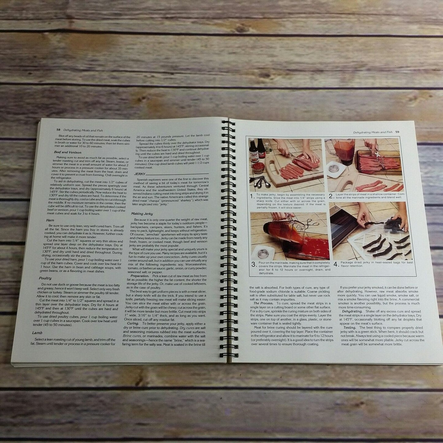 Vintage Cookbook Preserve it Naturally II Excalibur Products Recipes Instruction 1999 Guide to Food Dehydration Spiral Bound Dehydrator