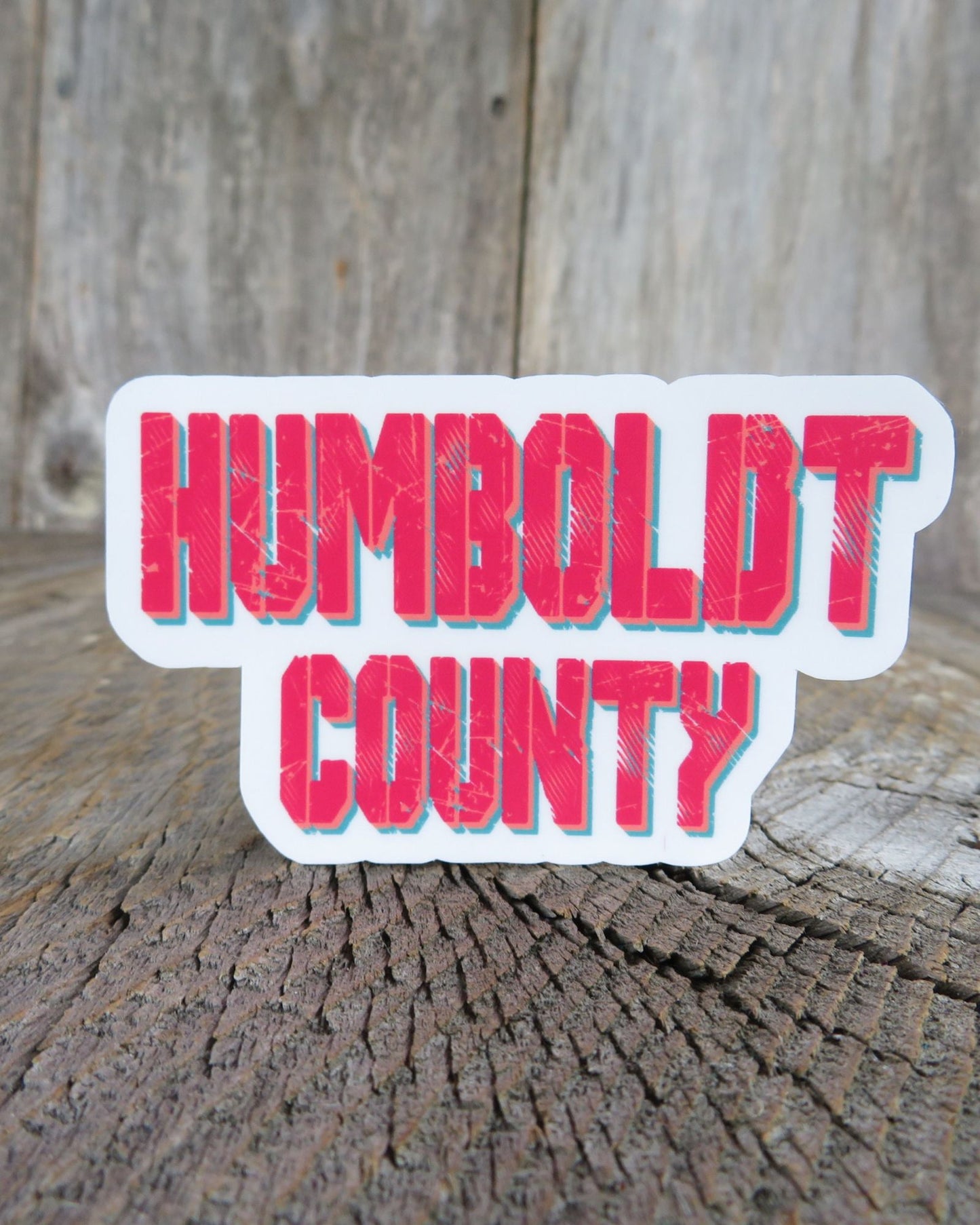 Humboldt County Sticker Humboldt County California Pink Sticker Souvenir Waterproof Travel