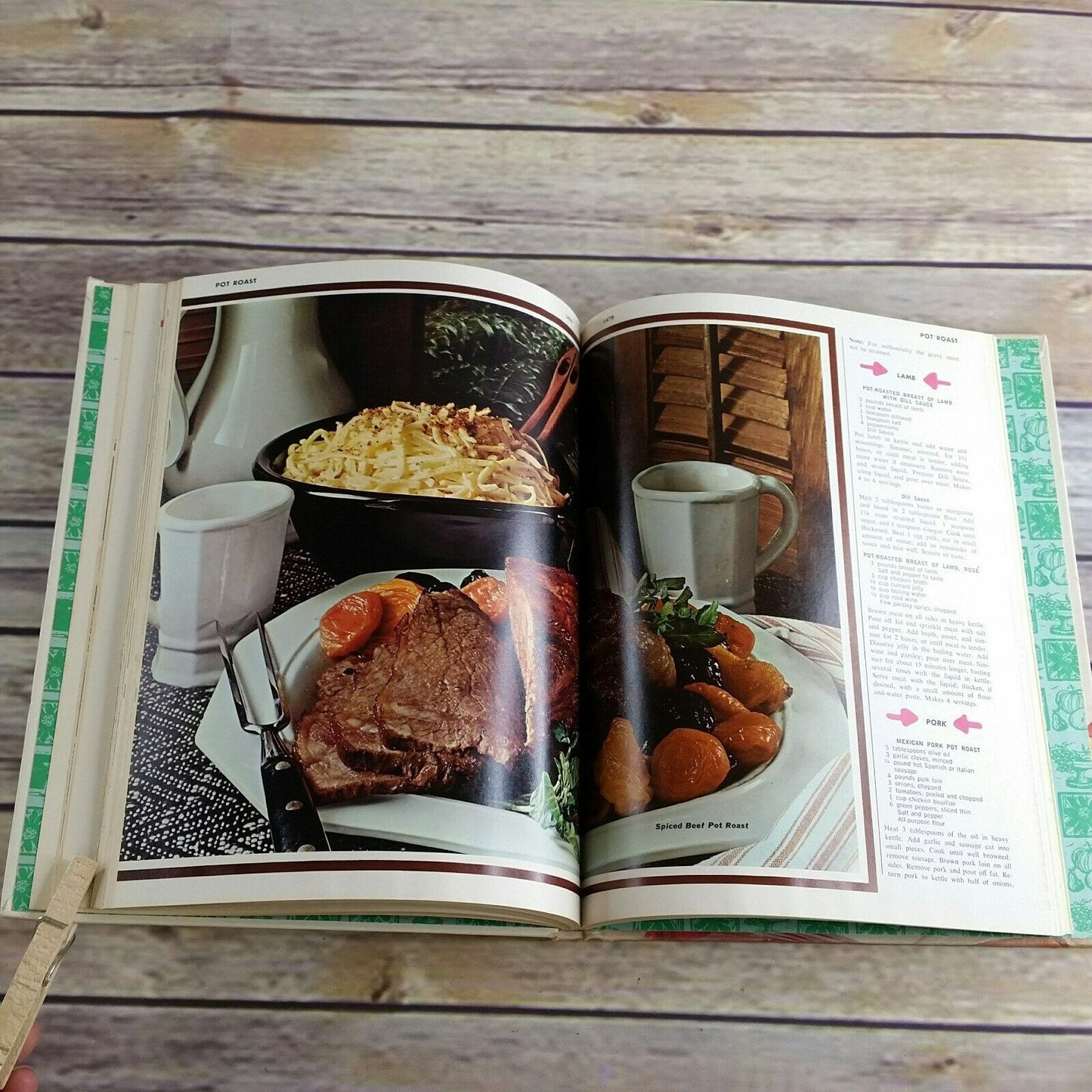 Vintage Cookbook Womans Day Encyclopedia of Cookery Vol 9 Pec - Pur Recipes 1966 Hardcover NO Dust Jacket Replacement