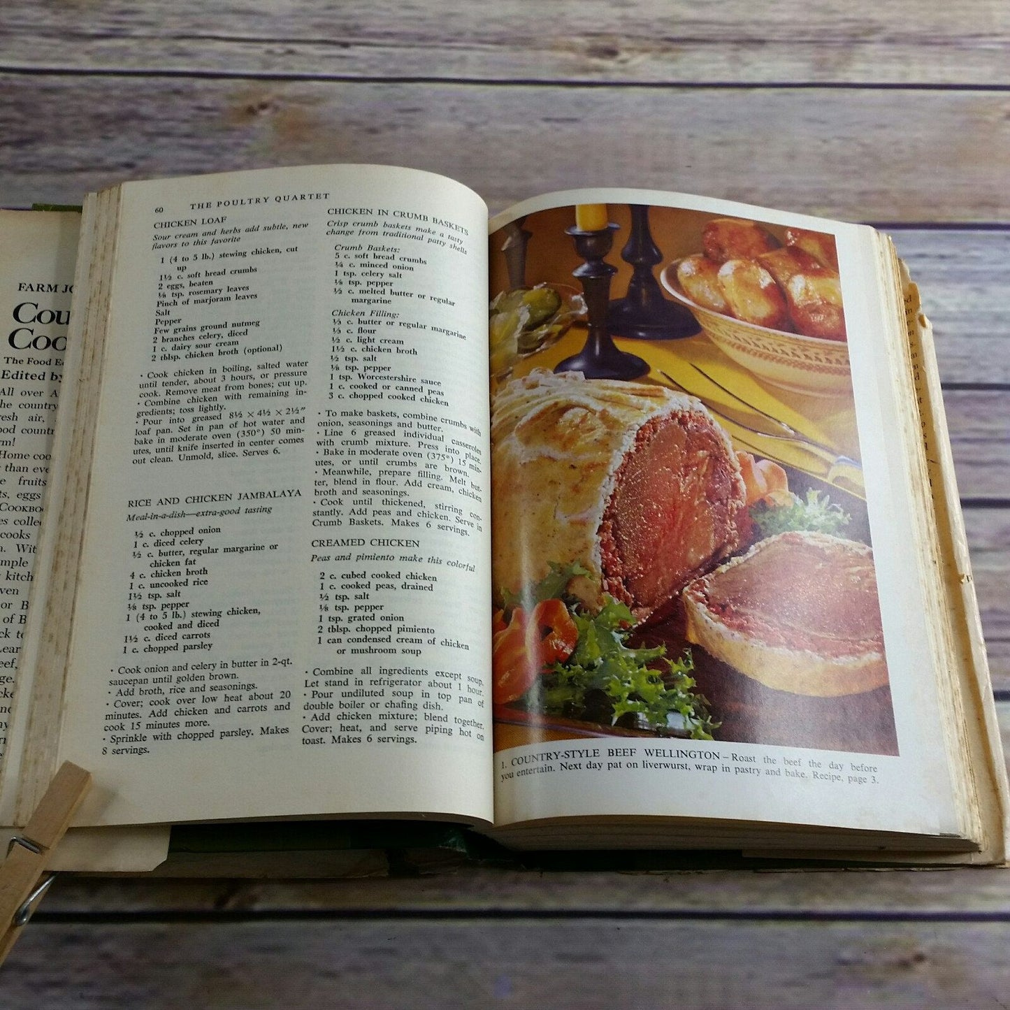 Vintage Farm Journal Country Cookbook Revised Enlarged Edition 1972 WITH Dust Jacket Hardcover