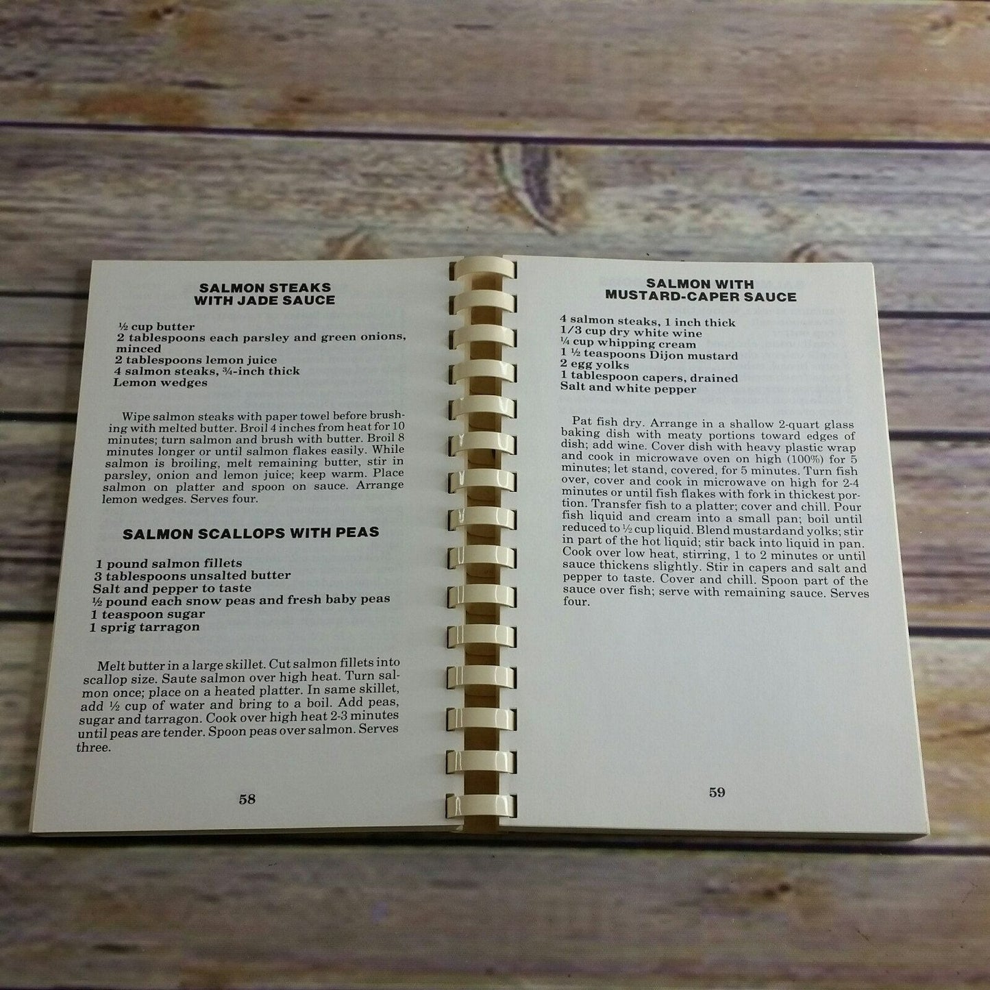 Vintage Cookbook Salmon Recipes from Alaska 1987 Cecilia Nibeck AK Enterprises Alaska Seafood Cookbook Recipes Spiral Bound