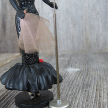 Load image into Gallery viewer, Vintage Barbie Ornament Solo in the Spotlight Hallmark Blonde Black Dress Microphone 1995