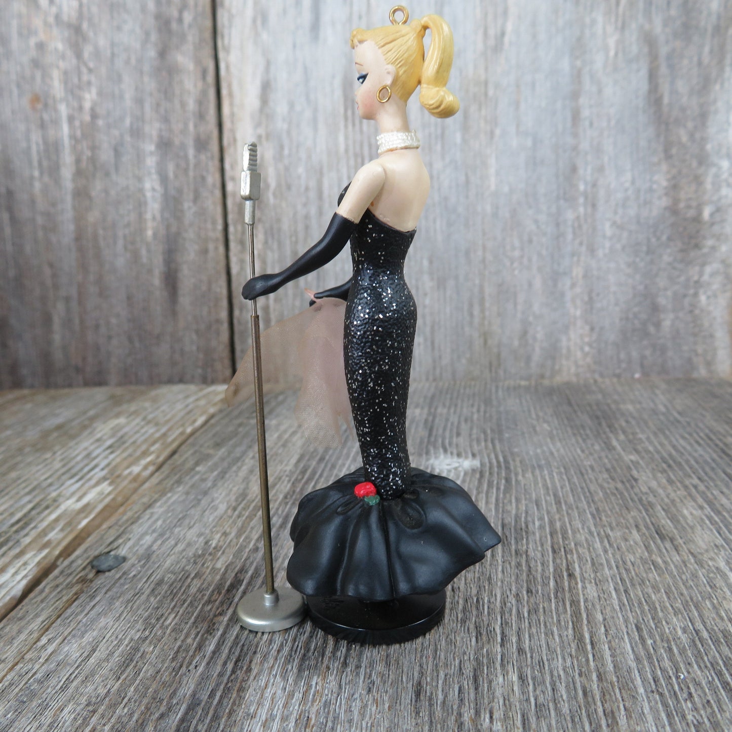barbie black dress microphone Amazon.com: Barbie Music Series Doll, Stevie Nicks Collectible Wearing Velvety Black Dress with Tambourine Accessory & Doll Stand : Toys & Games