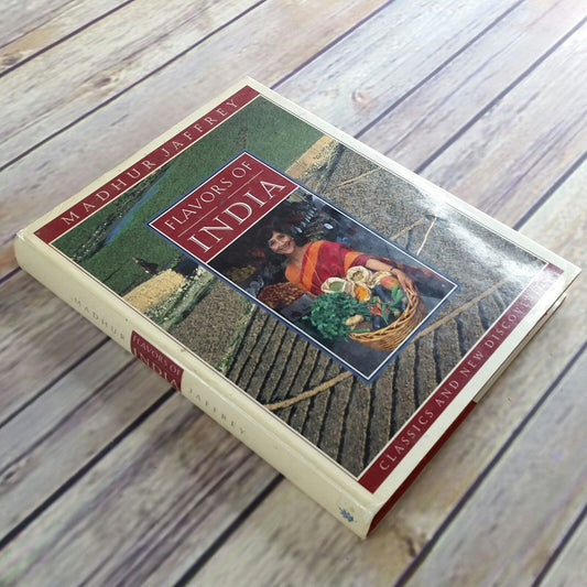 Vtg Indian Cookbook Flavors of India Recipes 1995 Indian Food Recipes Madhur Jeffrey Hardcover with Dust Jacket Classics and New - At Grandma's Table