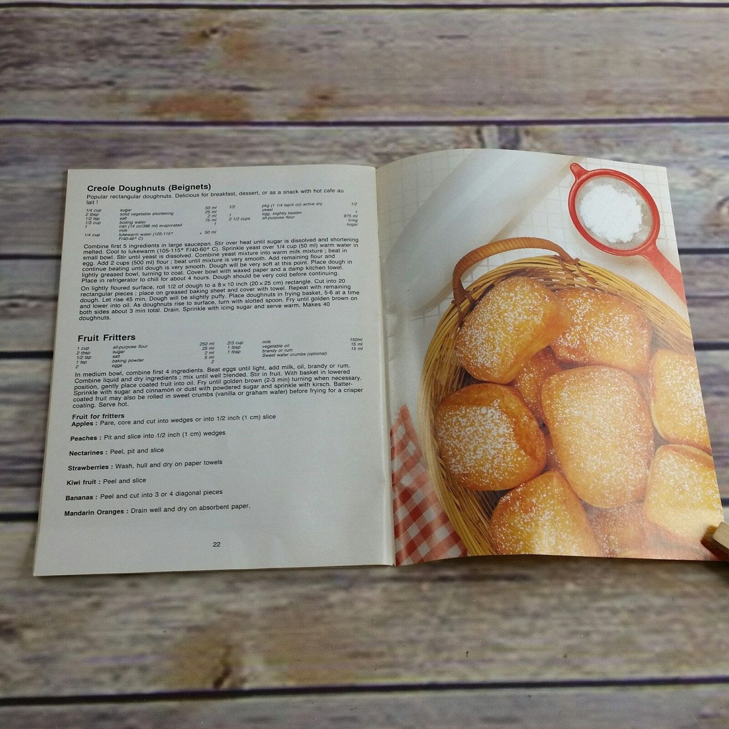 Vintage Cookbook Tefal Deep Fryer Instructions and Recipes 1980s 1990s Paperback Booklet Manual Deep Frying