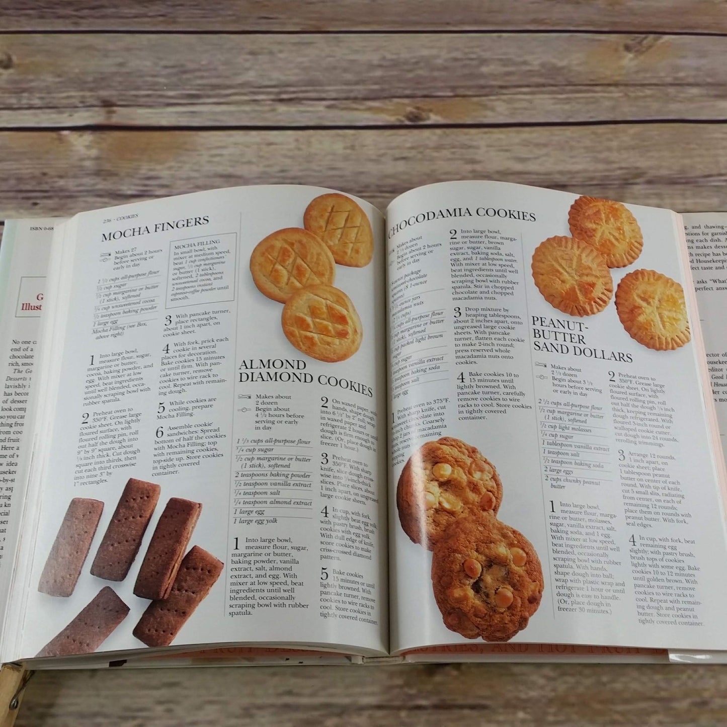 The Good Housekeeping Illustrated Book of Desserts Cookbook Hardcover Step by Step Photographs 1991 Cake Cookies Crepes