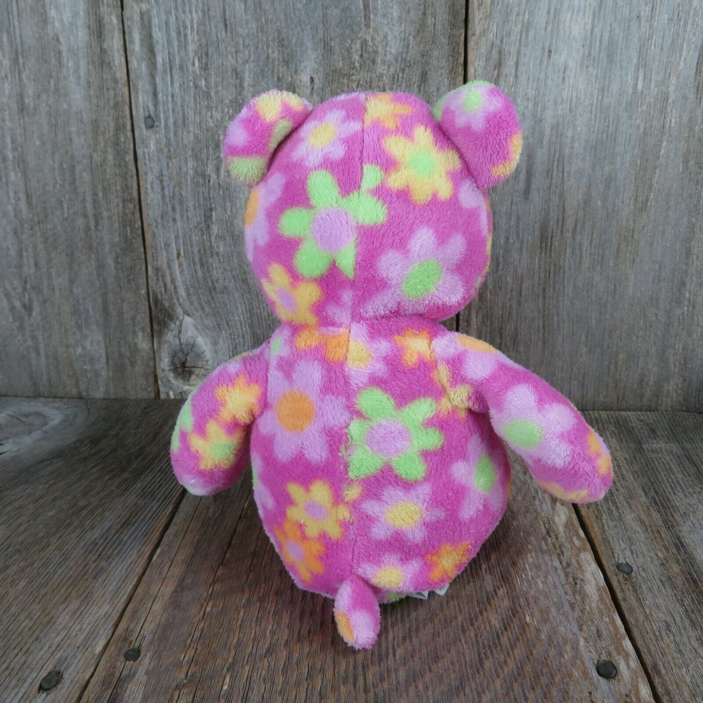 Pink Flowers Floral Teddy Bear Plush First Impressions Macys Stuffed Toy 15”