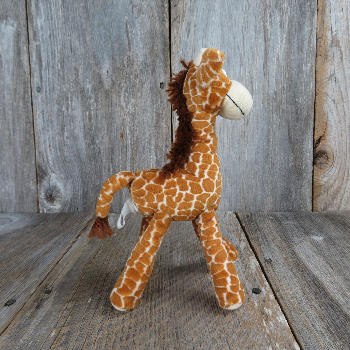 Giraffe Plush Bendable Legs Posable Neck Stuffed Animal Plastic Beady Eyes