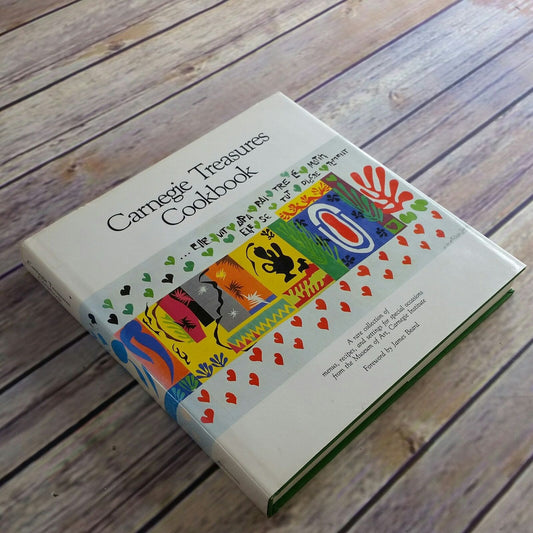 Vintage Cookbook Carnegie Treasures Cookbook 1984 Hardcover Collection menus recipes settings Museum of Art Carnegie Institute