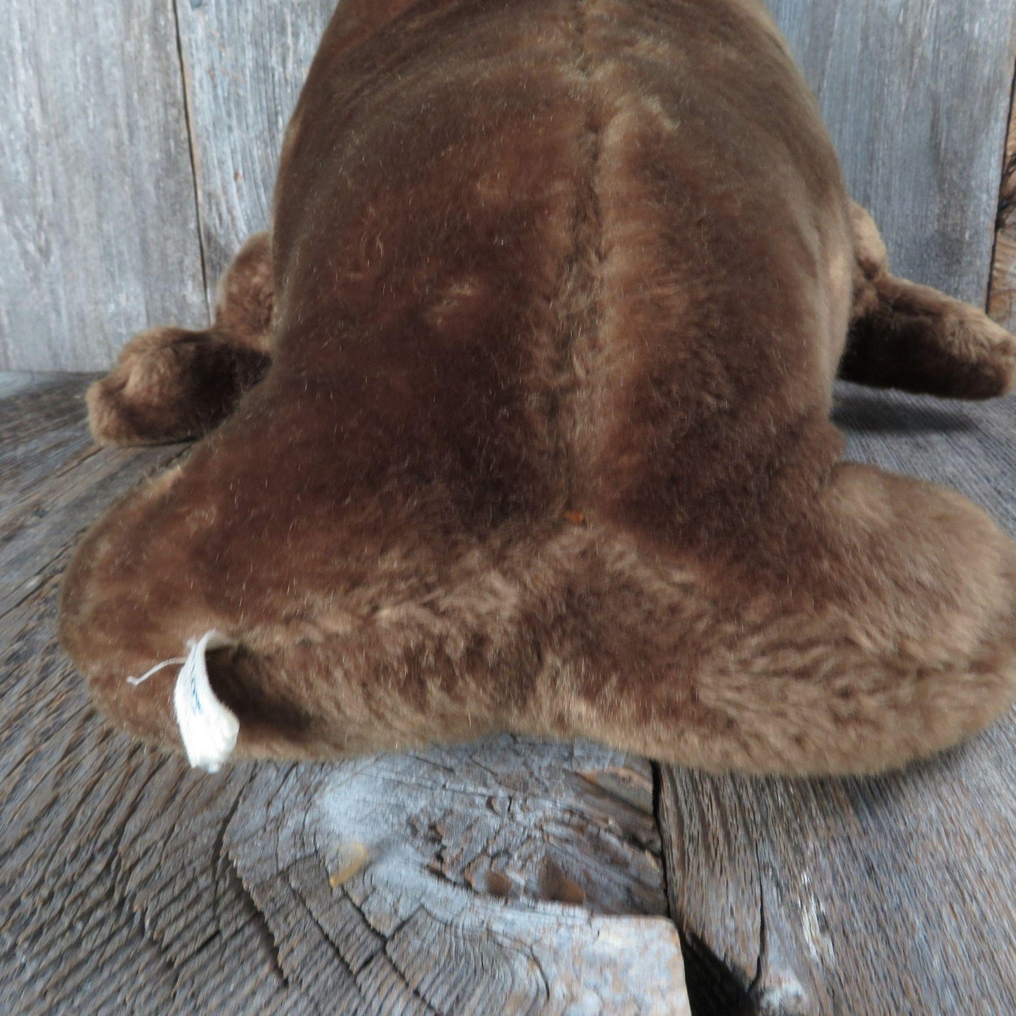Vintage Walrus Plush Pillow Pets Dakin Dardenelle Brown Tusks Stuffed Animal Korea 1974