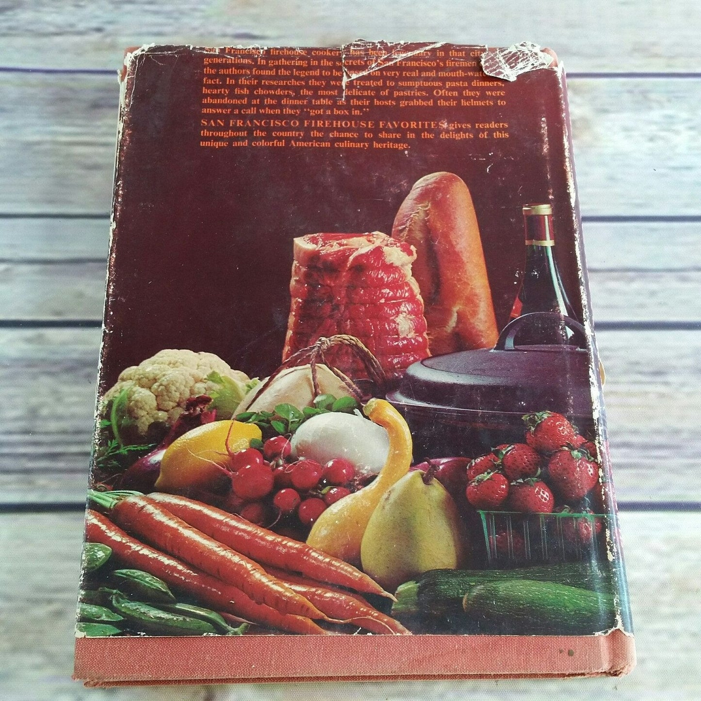 Vintage Cookbook San Francisco Firehouse Favorites 1965 Recipes Old Photos Hardcover with Dust Jacket First Printing