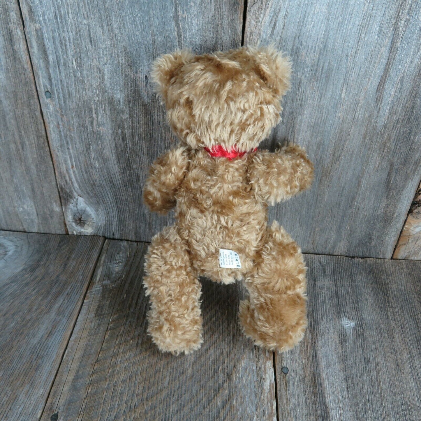 Shaggy Jointed Teddy Bear Plush Stuffed Brown Hallmark 100 Years Anniversary