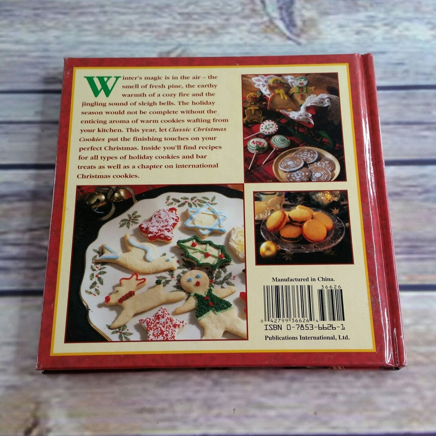 Vintage Cookbook Classic Christmas Cookies Recipes 2002 Publications International Hardcover