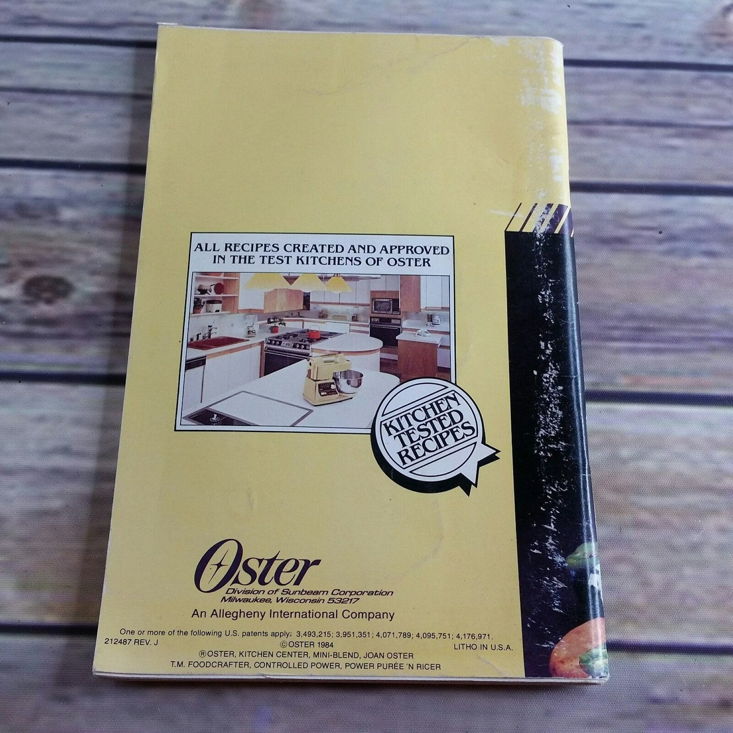 Vintage Cookbook Oster Kitchen Center Instructions Recipes Cookbook 1984 Litho Print USA Paperback Booklet Manual Food Prep Appliance