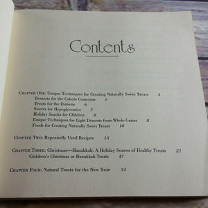 Vintage Cookbook Holiday Sweets Without Sugar Recipes 1981 First Edition Nina Michael Shandler Paperback Natural Sweet Holiday Desserts