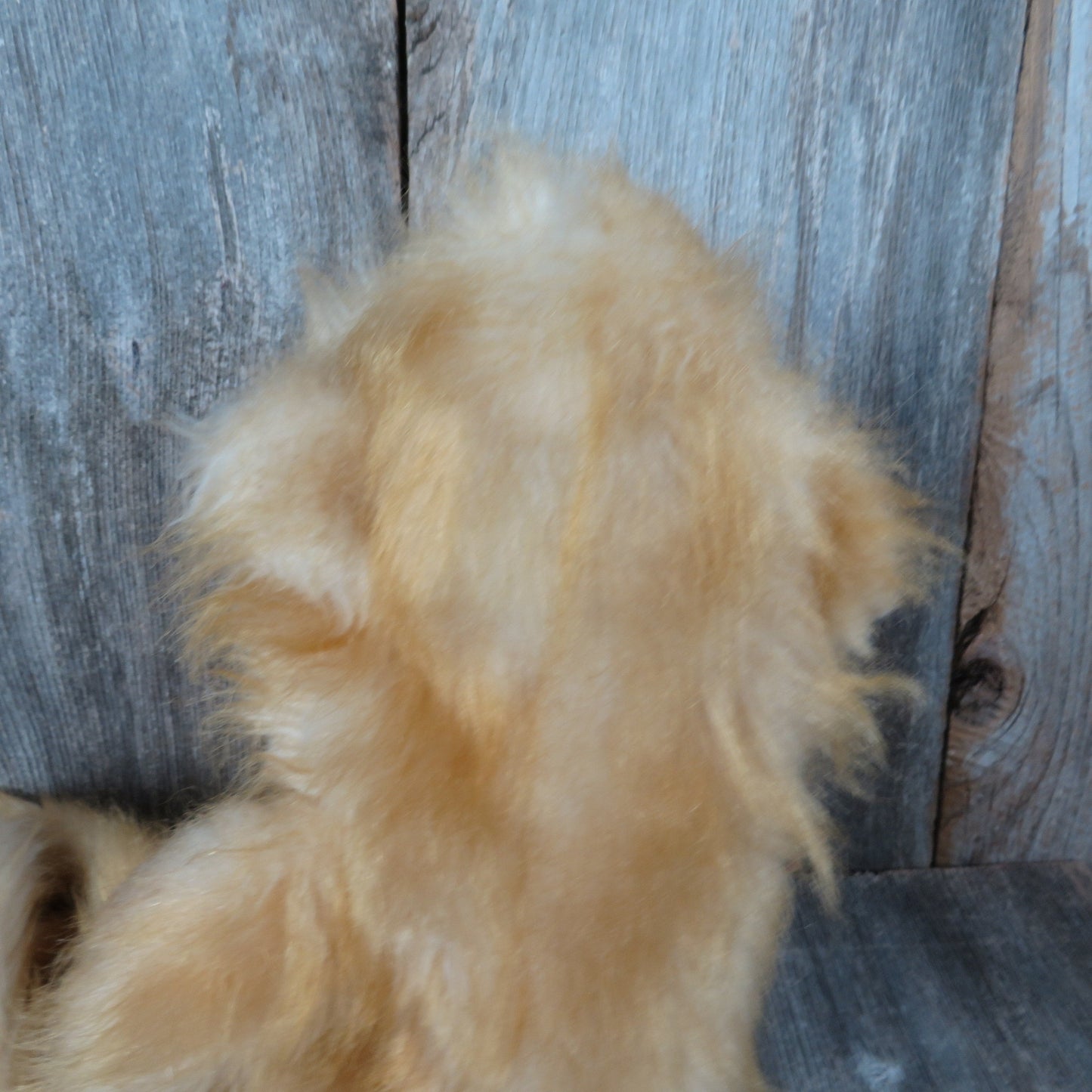 Vintage Monkey Puppet Plush Long Arms Legs Fuzzy Tan Cream Stuffed Animal Toy