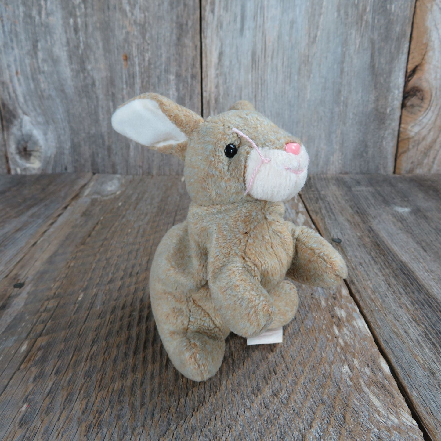 Vintage Bunny Plush Beanie Baby Nibbly Ty Rabbit 1999 Bean Bag Stuffed Animal