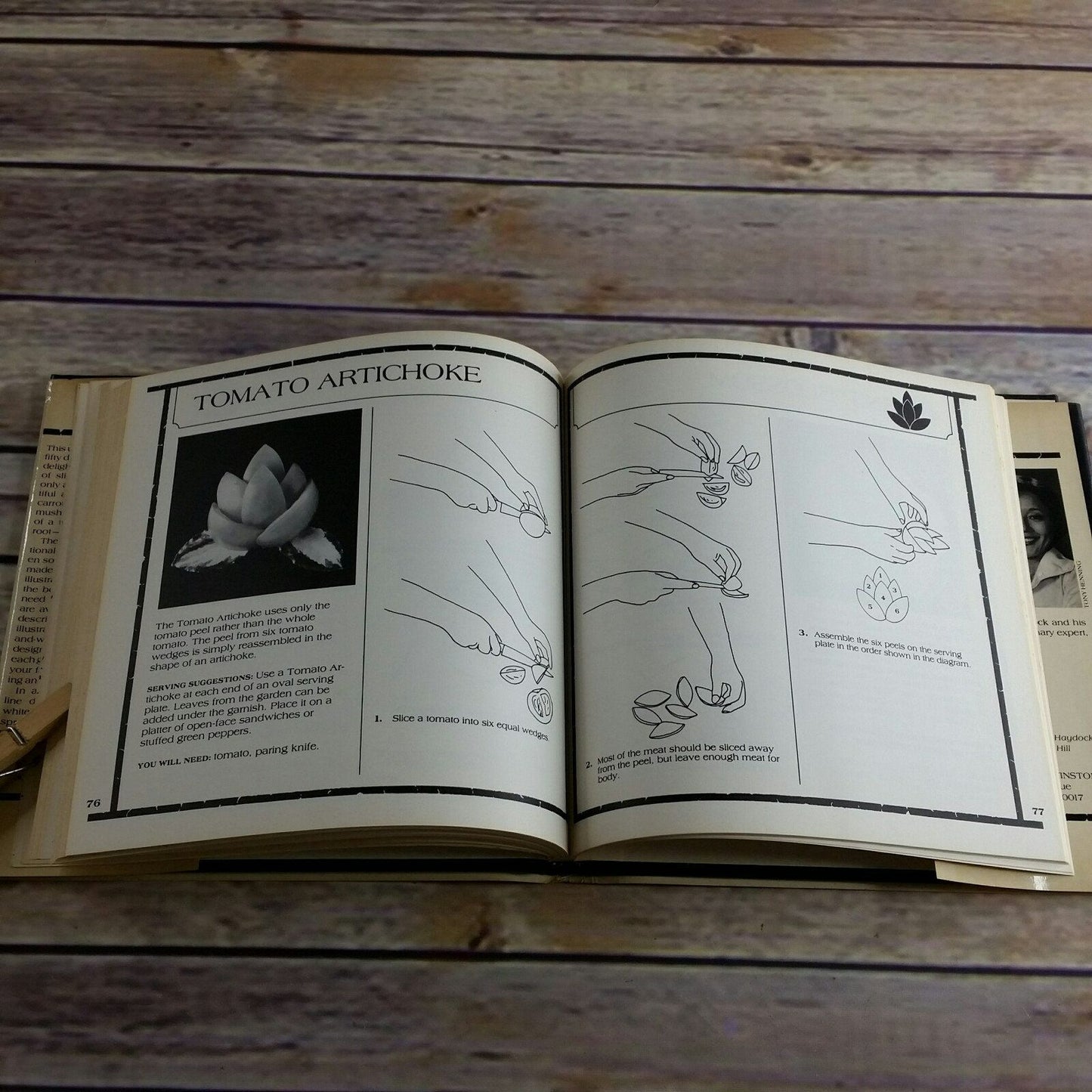 Vintage Cookbook Japanese Garnishes 1980 Hardcover Yukiko and Bob Haydock WITH Dust Jacket Ancient Art of Mukimono