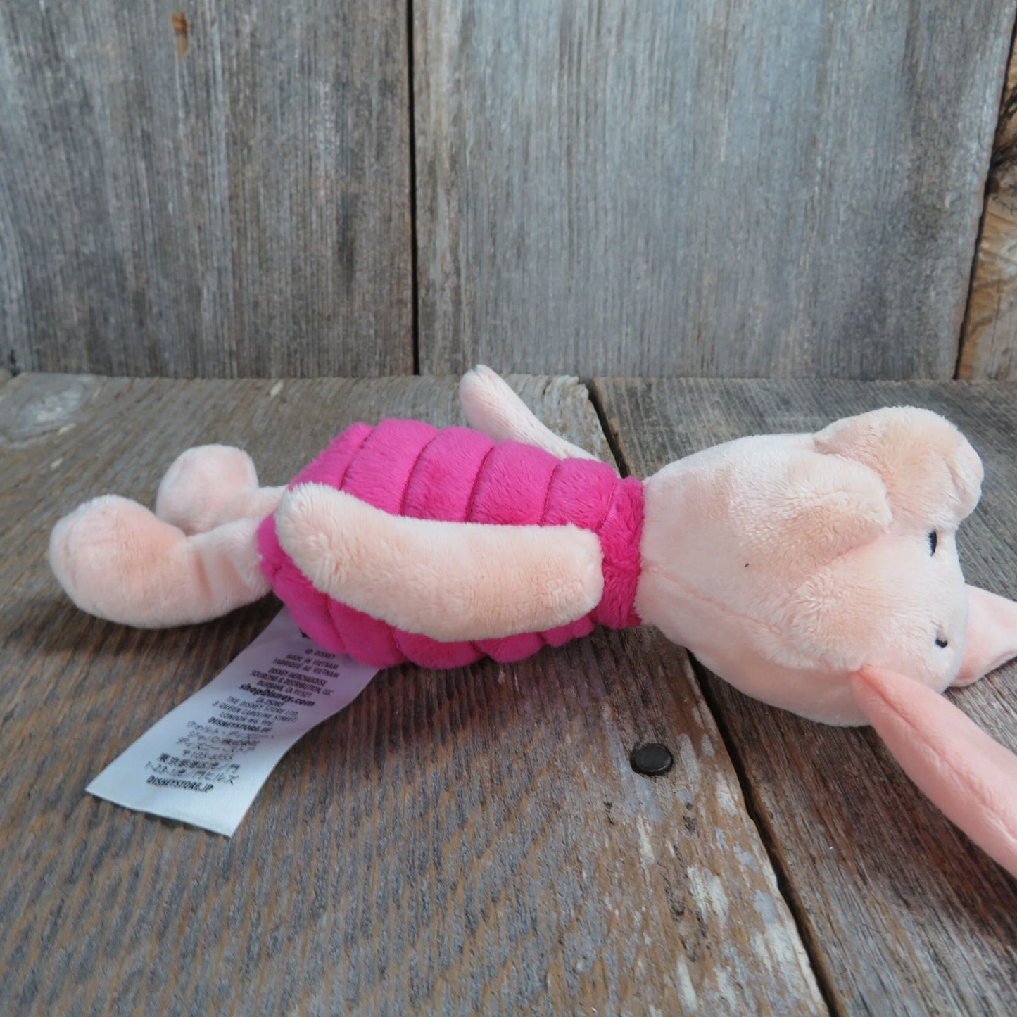 Piglet Plush Winnie the Pooh Beanie Pink Pig Stuffed Animal Disney Store