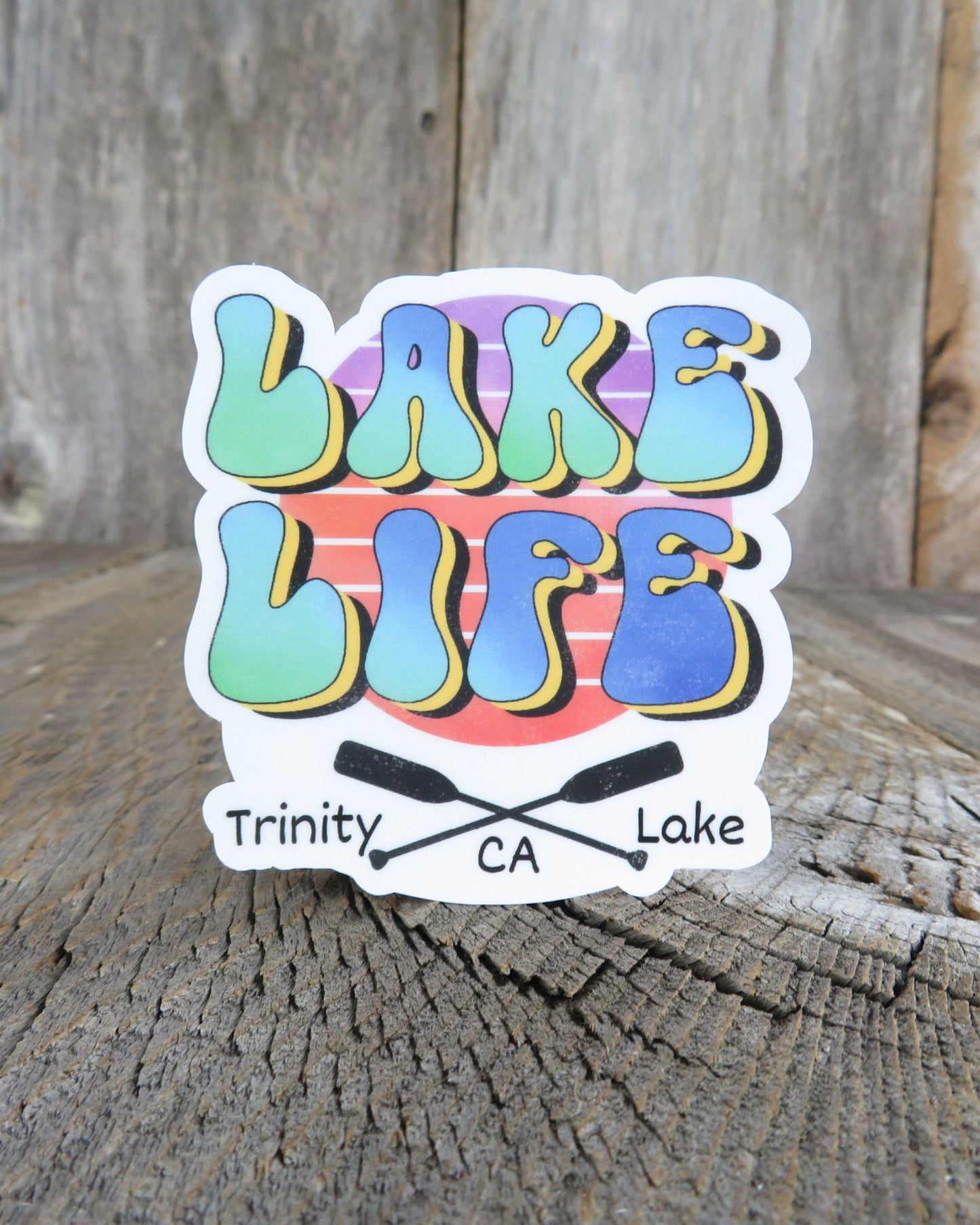 Trinity Lake Life Sticker California Waterproof Camping Outdoors Souvenir Redding