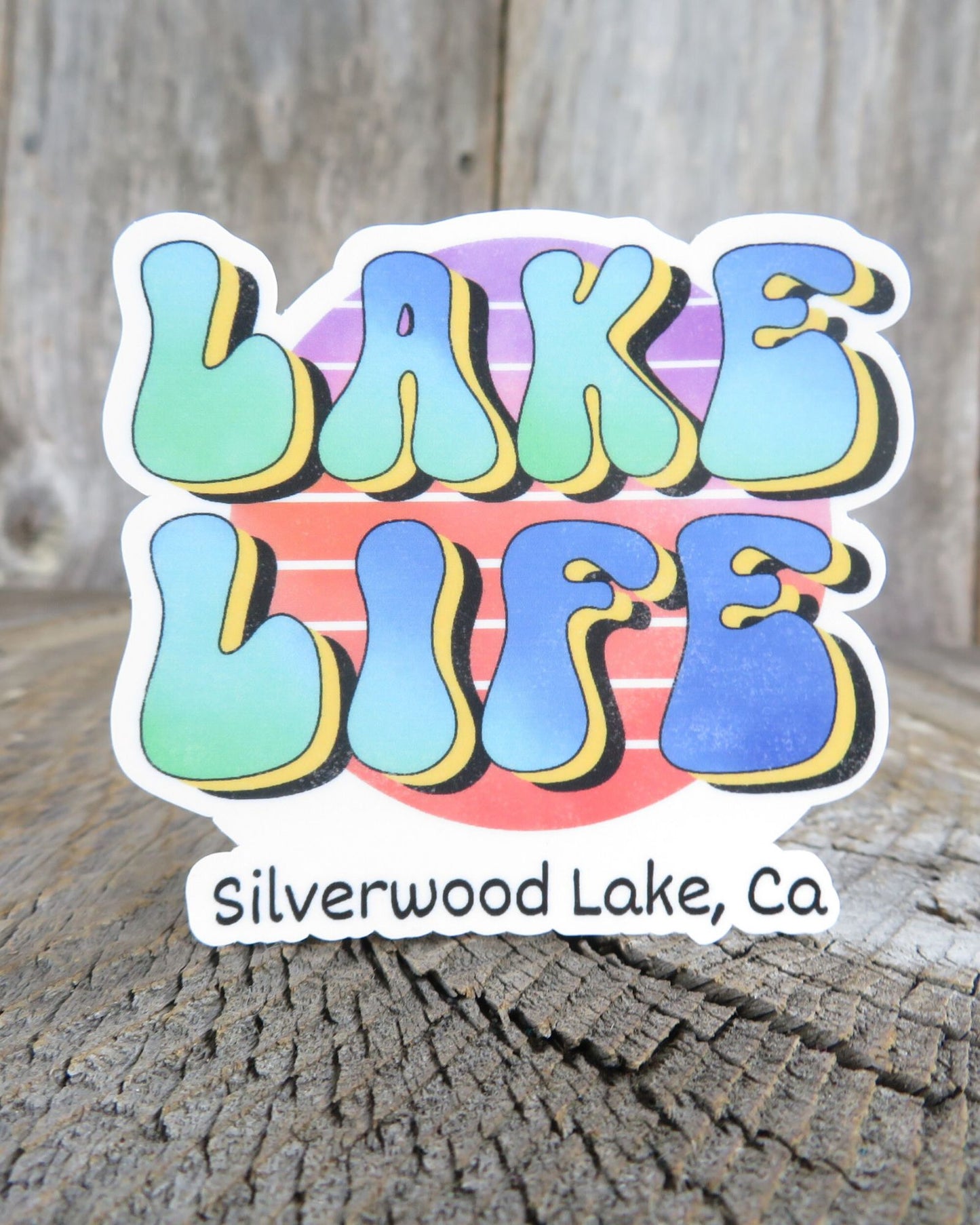 Silverwood Lake California Sticker Lake LIfe Waterproof Fishing Camping Outdoors Souvenir