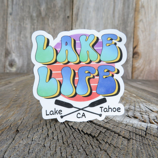 Lake Life Lake Tahoe California Sticker Waterproof Camping Outdoors Souvenir