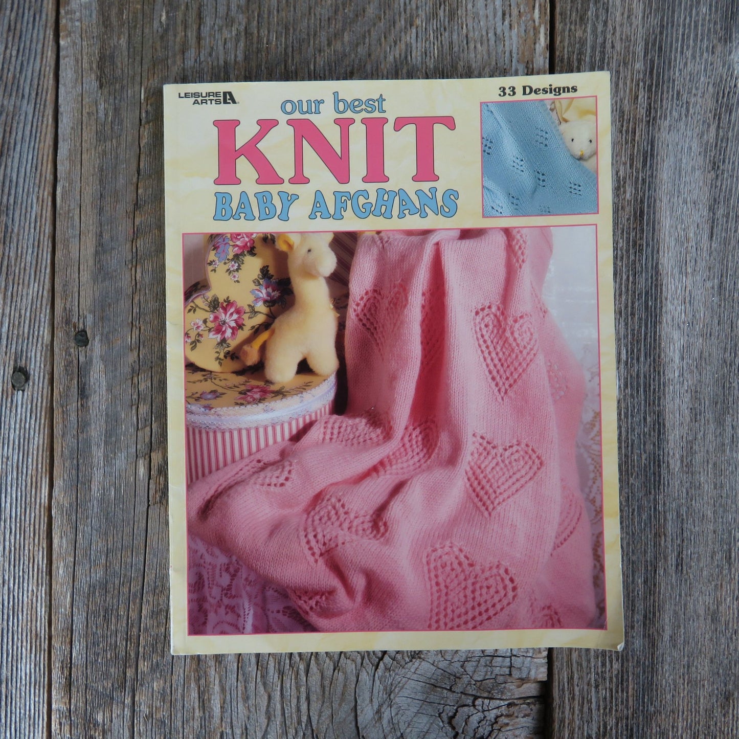 Leisure Arts Our Best Knit Baby Afghans Pattern Book 2000 Vintage 33 Designs