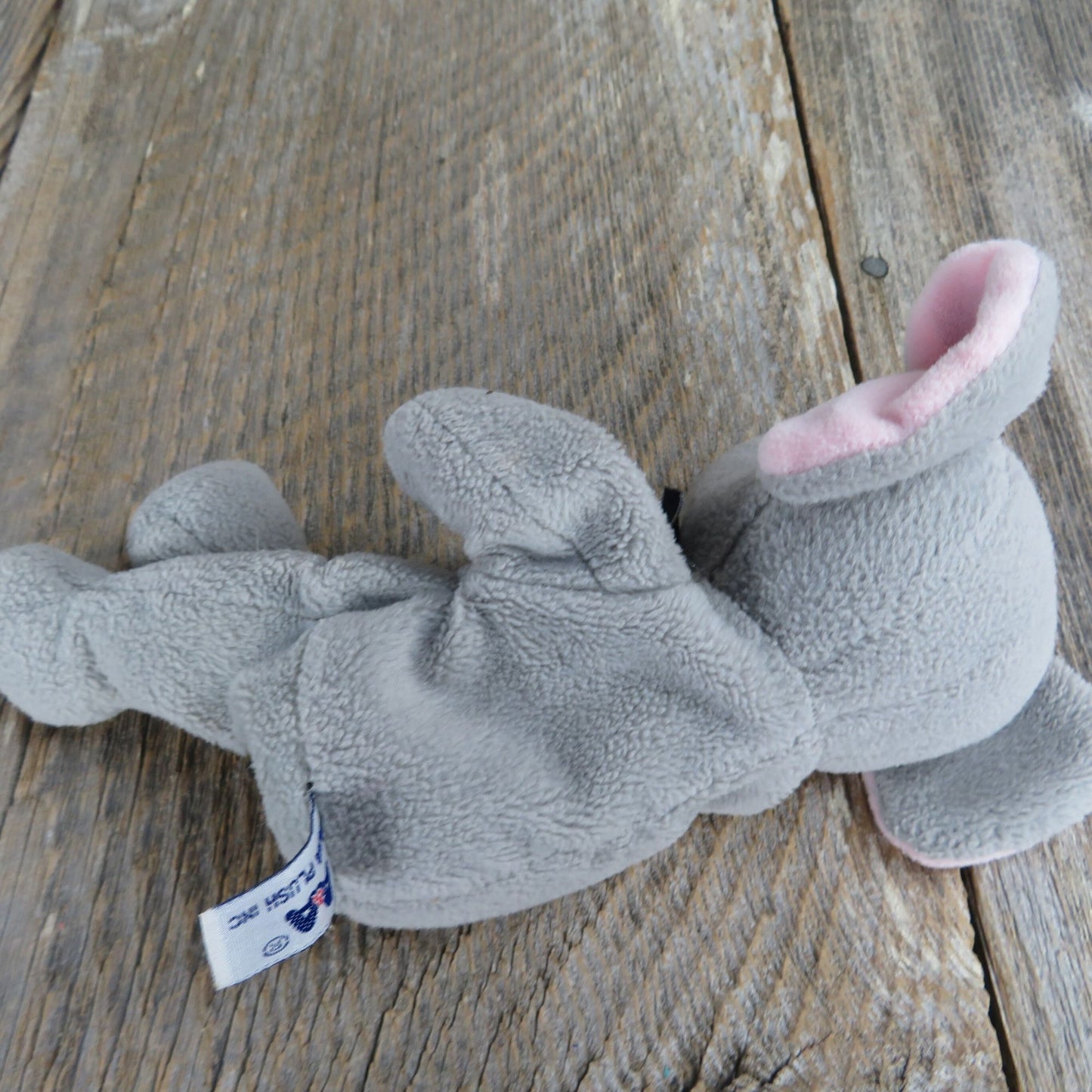 Vintage Elephant Plush Beanie Bean Bag A and A Plush Stuffed Animal 1990s l