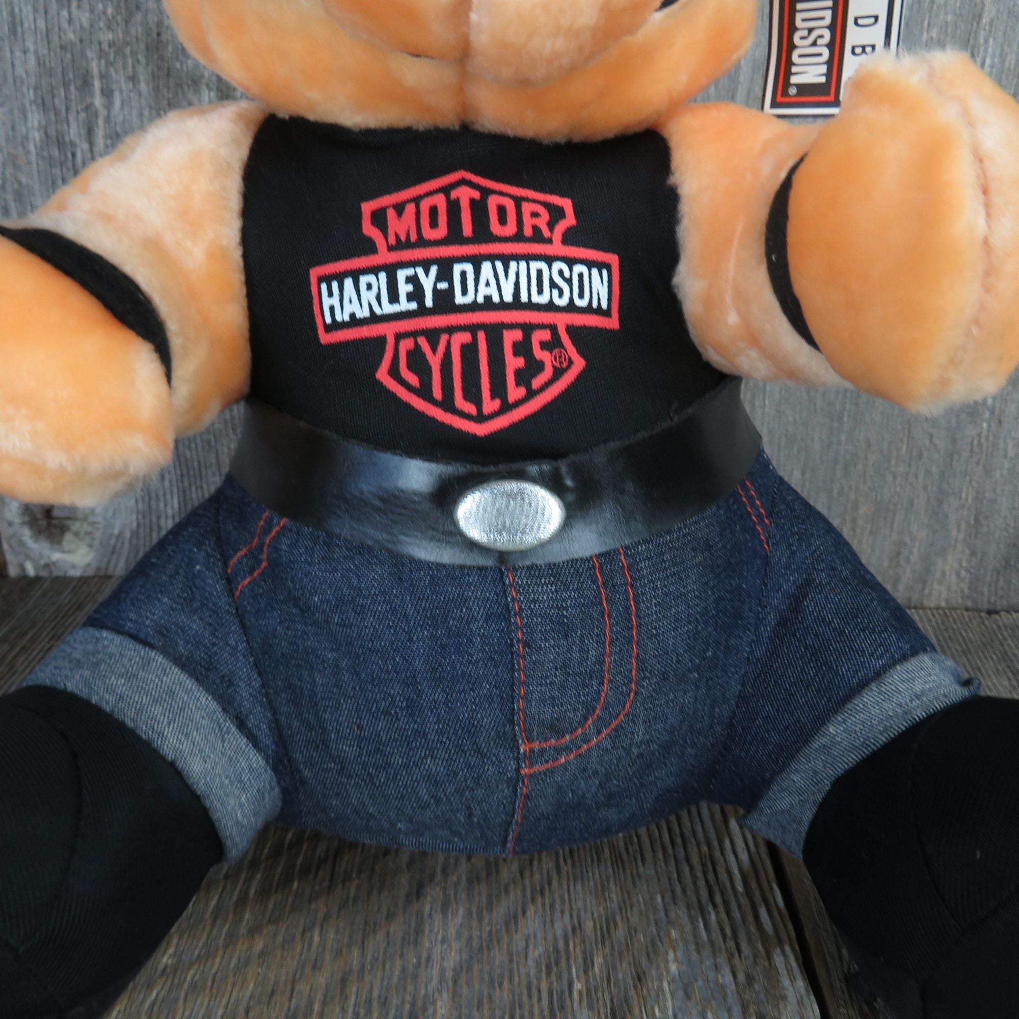 Vintage Hog in Bandana Plush Harley Davidson Pig Play by Play Jeans Stuffed  Animal 1993