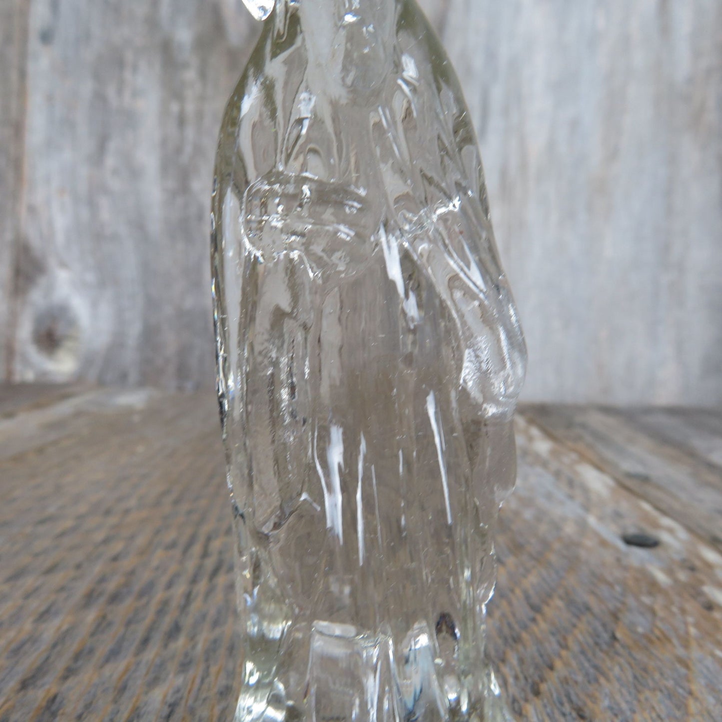 Wiseman Wise Men Figurine Clear Glass Nativity Replacement Wise Man Part Christmas Story Vintage