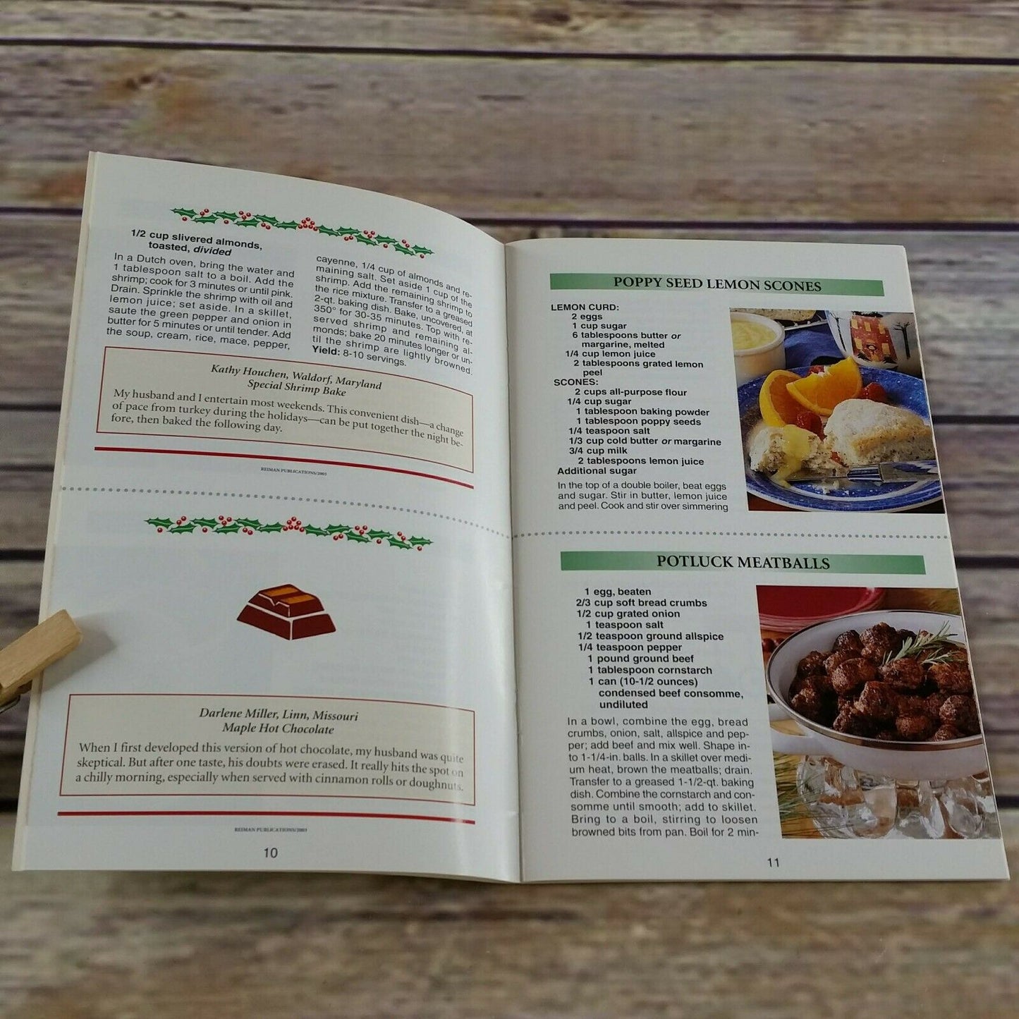 Country Cooking Recipe Cookbook Collection Holiday Recipe 2003 Christmas Booklet Pamphlet